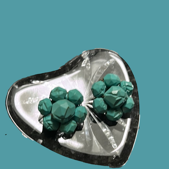 Turquoise Cluster Earrings - Picture 2 of 3